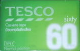 Compact Cassette Tesco 60 Type I Normal 2006 Thailand