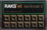 Compact Cassette RAKS High Dynamic II 46 Type II Chrome 1978 Europe