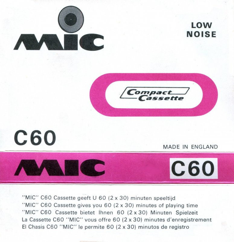 Compact Cassette:  Mic -  60