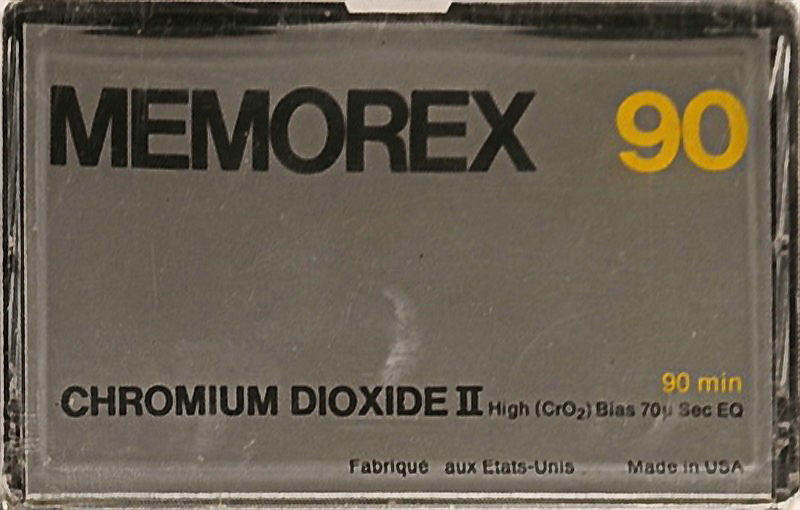 Compact Cassette Memorex 90 Type II Chrome 1978 USA