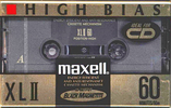 Compact Cassette Maxell XLII 60 Type II Chrome 1994 North America