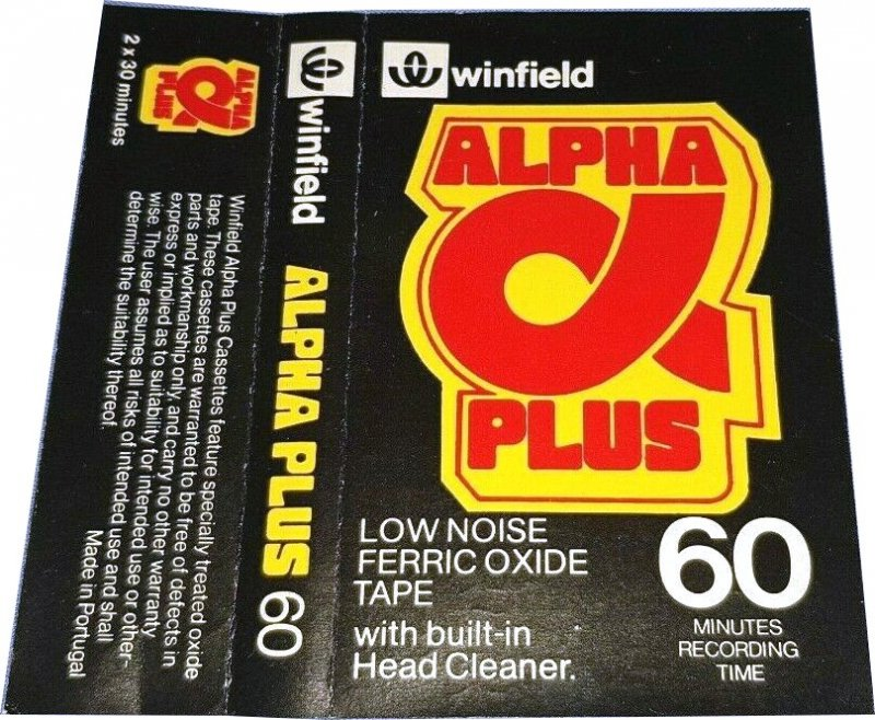 Compact Cassette Winfield Alpha Plus 60 Type I Normal 1980 UK