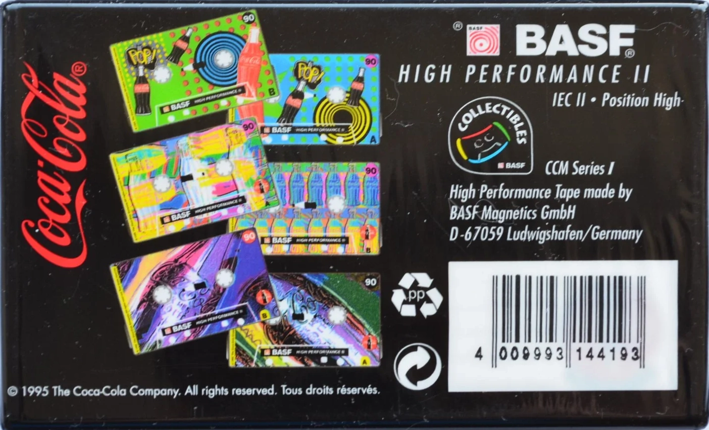Compact Cassette BASF High Performance II 90 "Modern Art Edition I" Type II Chrome 1995 Europe