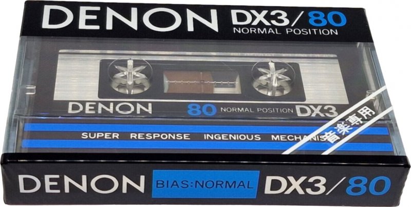 Compact Cassette Denon DX3 80 Type I Normal 1981 Japan