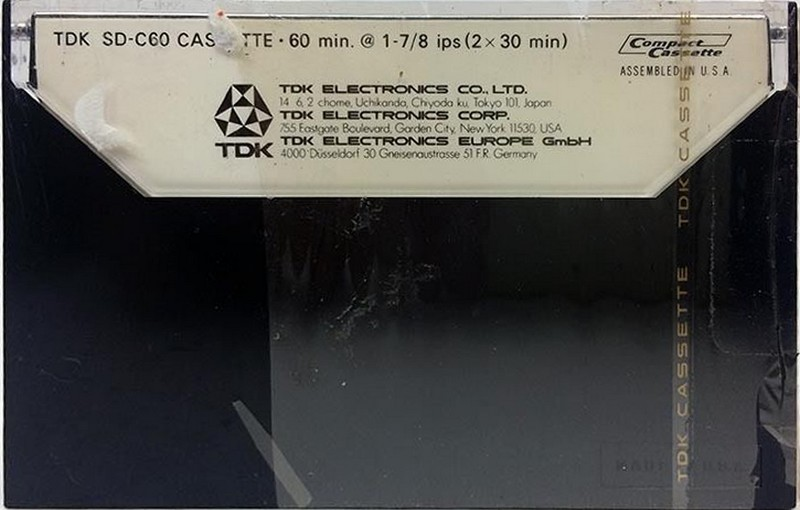 Compact Cassette TDK SD 60 Type I Normal 1973 USA