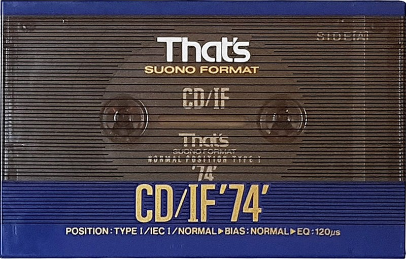 Compact Cassette Thats CD-IF 74 Type I Normal 1991 Europe