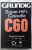 Compact Cassette Grundig Super HiFi Cassette 60 Type II Chrome 1976 Germany