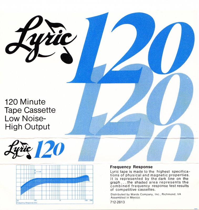 Compact Cassette Lyric 120 Type I Normal USA
