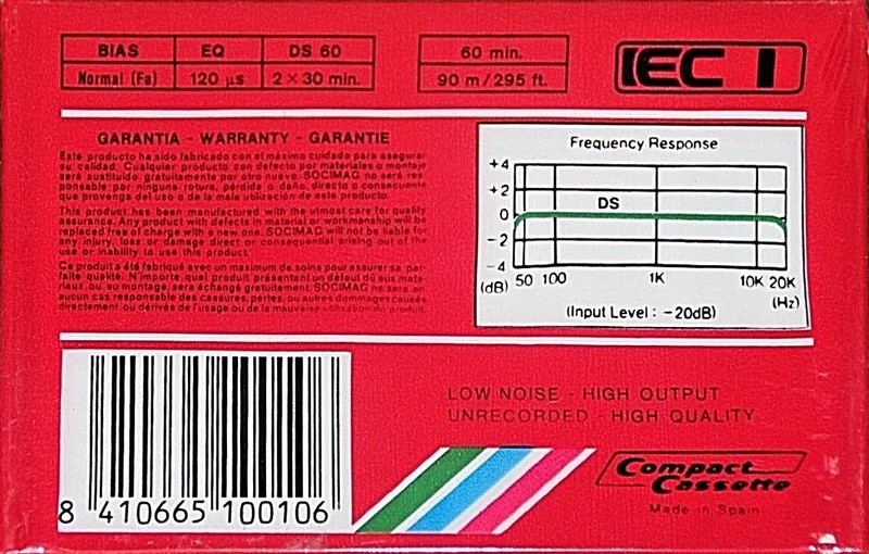 Compact Cassette: Unknown Socimag -  60