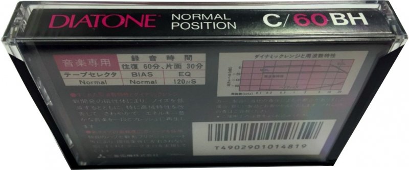 Compact Cassette Diatone BH 60 Type I Normal 1984 Japan