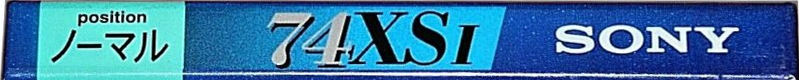 Compact Cassette Sony X Select 74 "C-74XS1" Type I Normal 1994 Japan
