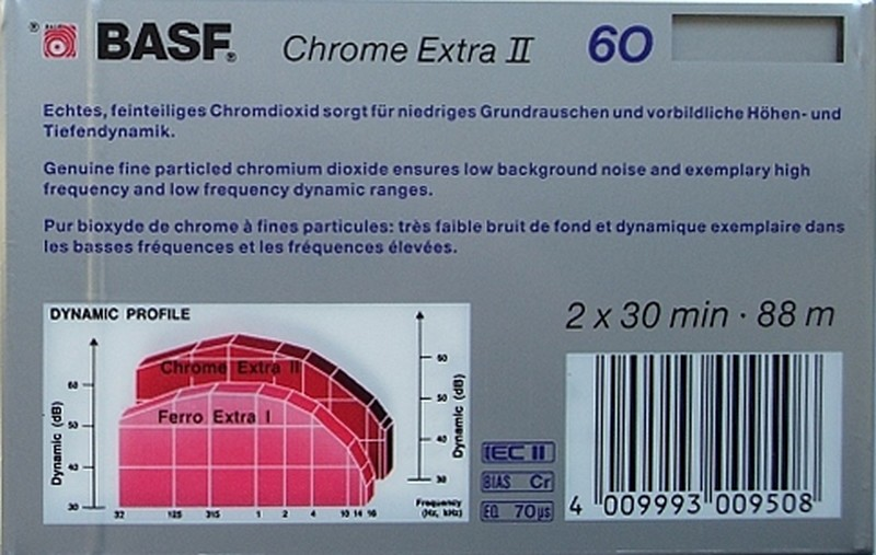 Compact Cassette: BASF  - Chrome Extra II 60