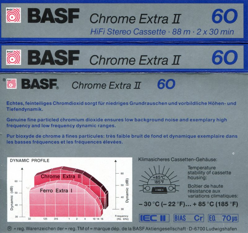 Compact Cassette: BASF  - Chrome Extra II 60