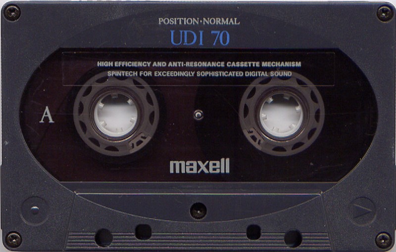 Compact Cassette Maxell UDI / UD1 70 "UD1-70(F)" Type I Normal 1992 Japan