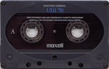 Compact Cassette Maxell UDI / UD1 70 "UD1-70(F)" Type I Normal 1992 Japan
