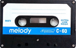 Compact Cassette Melody 60 Type I Normal 1978 France
