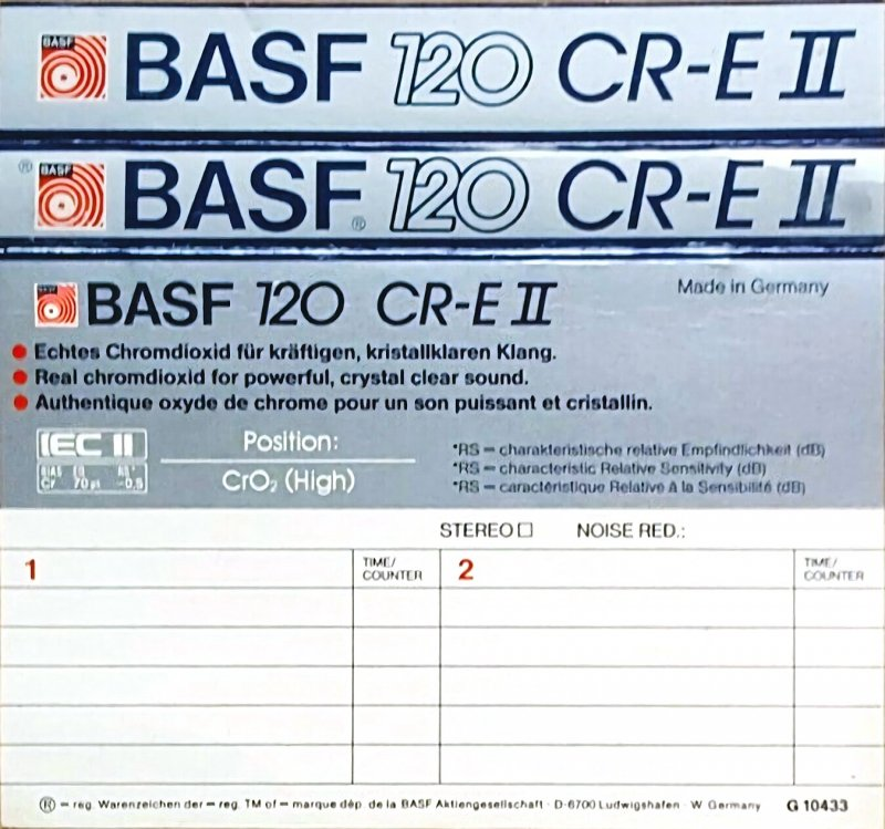 Compact Cassette: BASF  - Chromdioxid Extra II 120