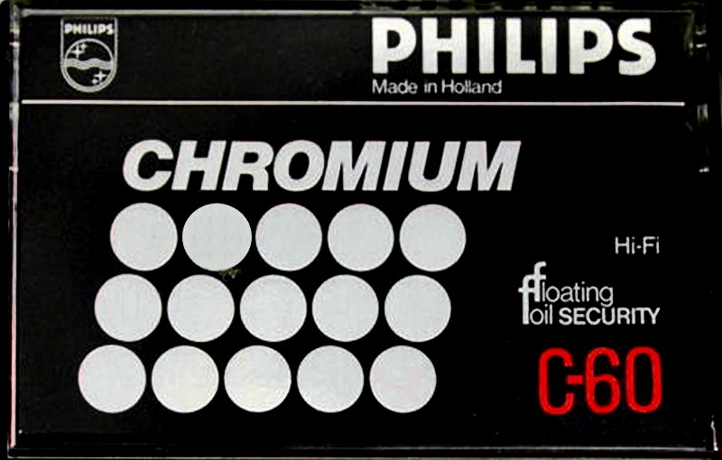Compact Cassette Philips Chromium 60 Type II Chrome 1978 Europe