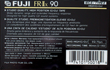 Compact Cassette Fuji FR-IIx 90 Type II Chrome 1989 North America