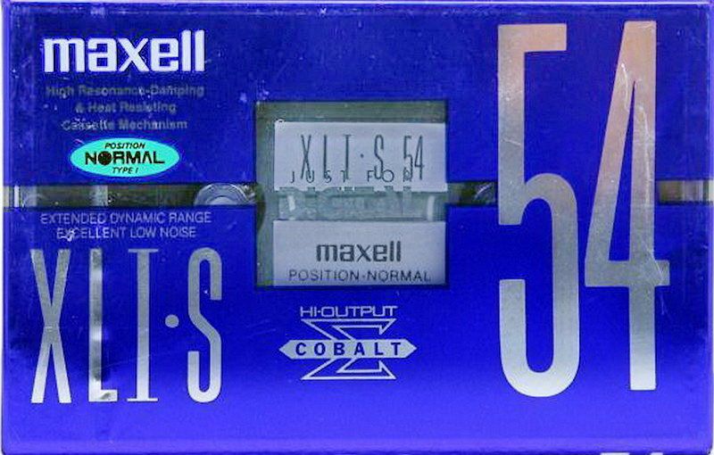 Compact Cassette Maxell XLI-S 54 "XLI-S 54(E)" Type I Normal 1995 Japan