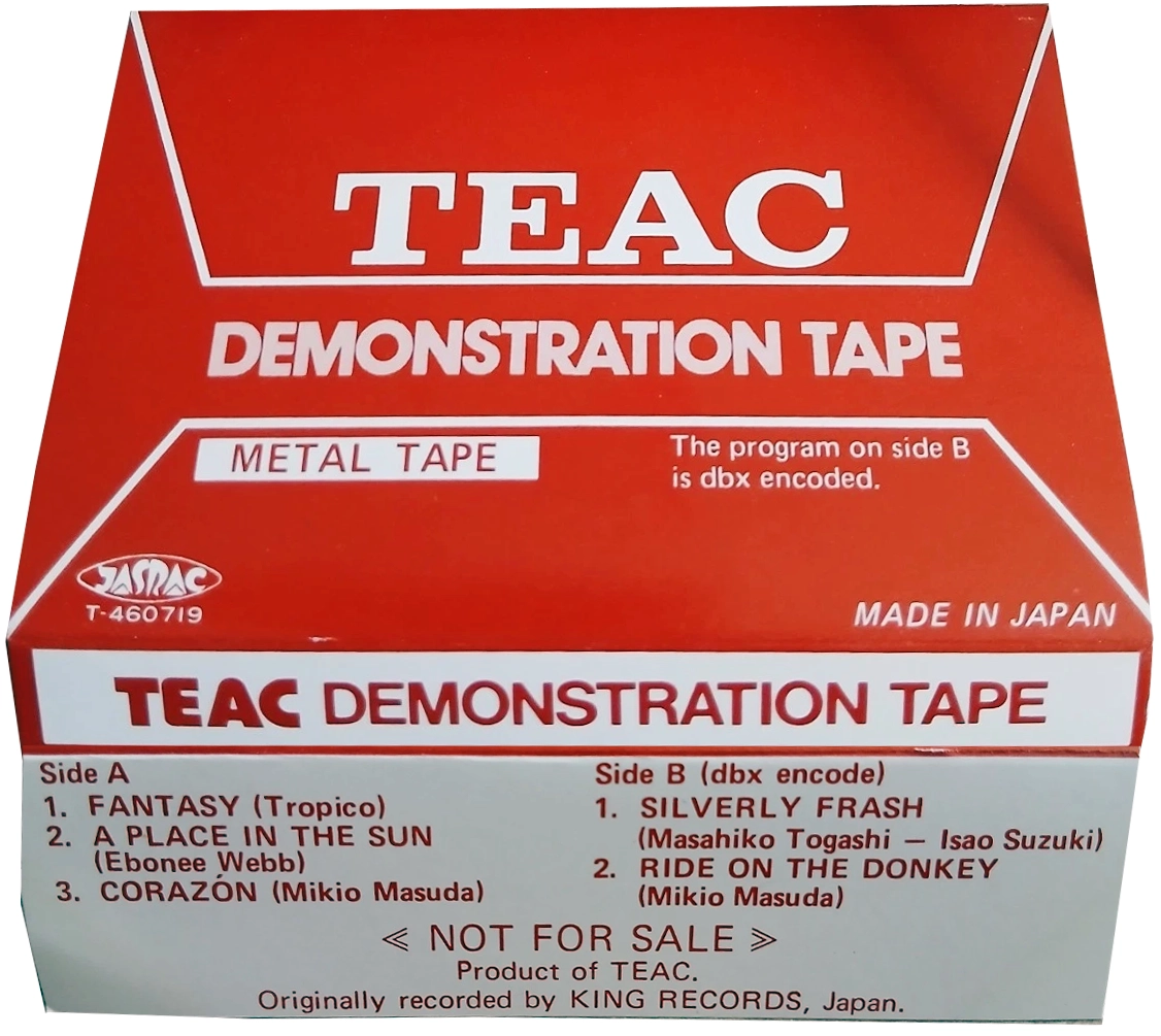 Compact Cassette Teac "T-460719" Demonstration Tape Japan