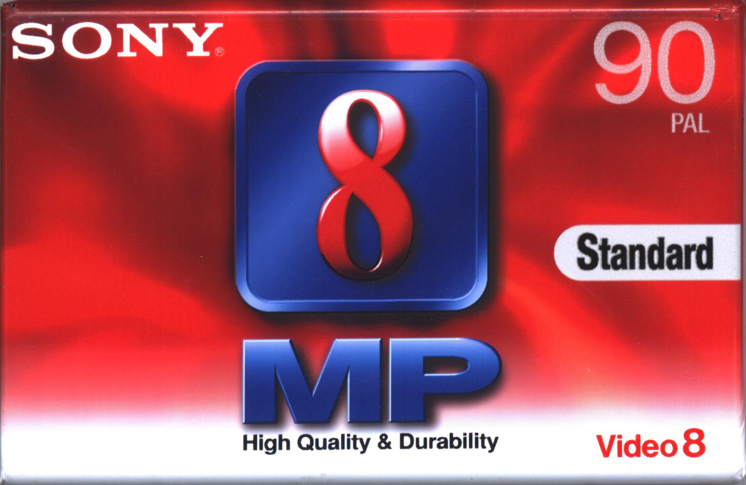 Video8, Hi8, Digital8 Sony MP 90 "Video8 P5-90MP3" Type I Normal 1999 Worldwide