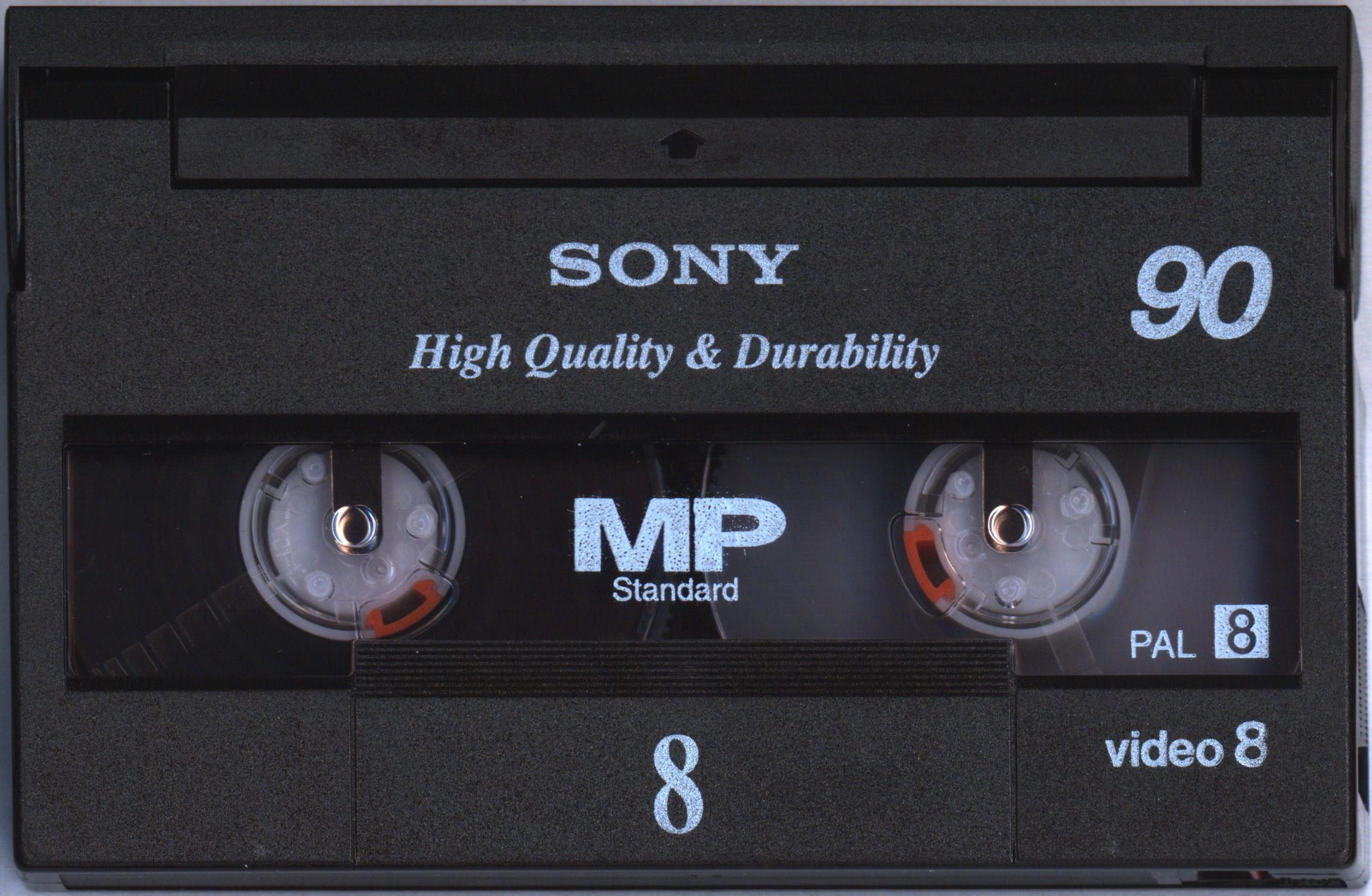 Video8, Hi8, Digital8 Sony MP 90 "Video8 P5-90MP3" Type I Normal 1999 Worldwide