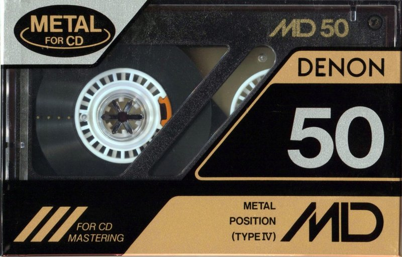 Compact Cassette Denon MD 50 "MD50P" Type IV Metal 1990 Japan