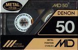 Compact Cassette Denon MD 50 "MD50P" Type IV Metal 1990 Japan