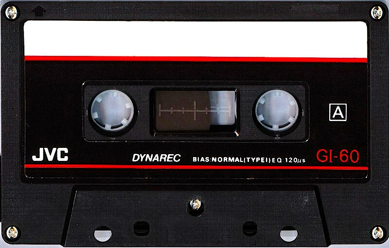 Compact Cassette JVC GI 60 "Dynarec" Type I Normal 1988 North America