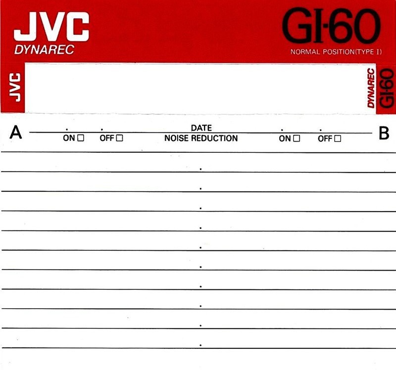 Compact Cassette: FUJI JVC - GI 60