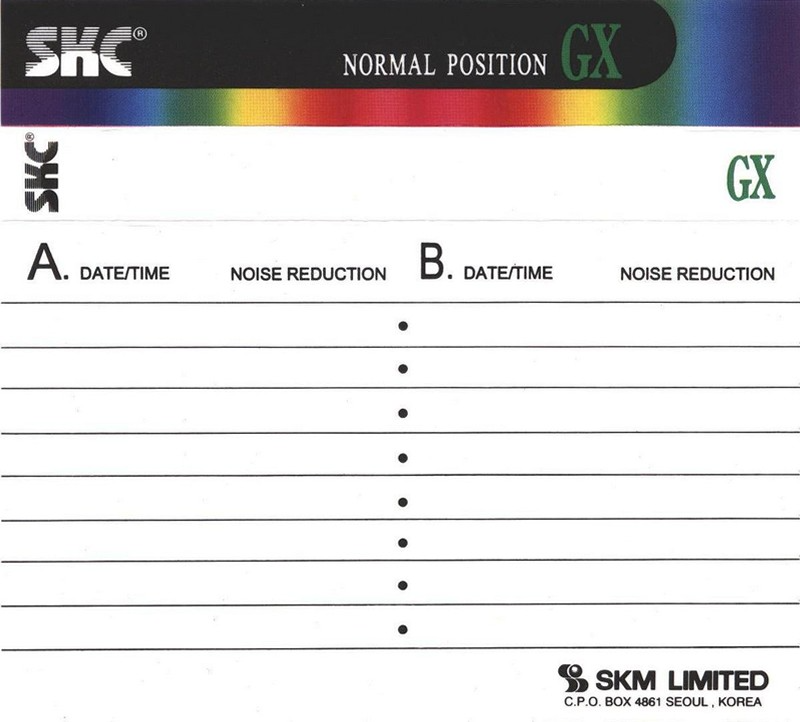 Compact Cassette: Sunkyong Magnetic Limited (SKM) SKC - GX 54