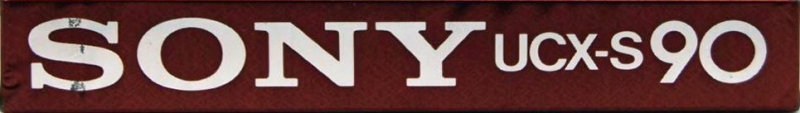Compact Cassette Sony UCX-S 90 Type II Chrome 1982 North America