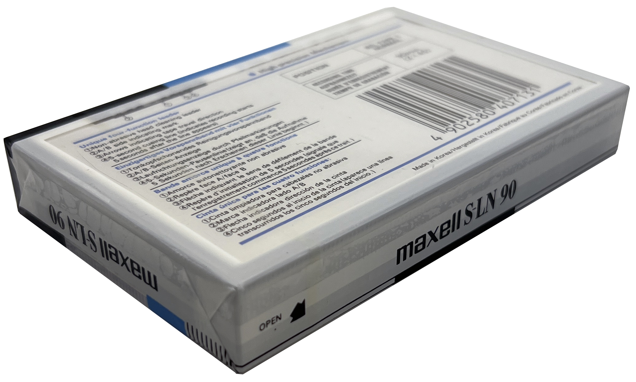 Compact Cassette Maxell S-LN 90 Type I Normal 1992 Europe