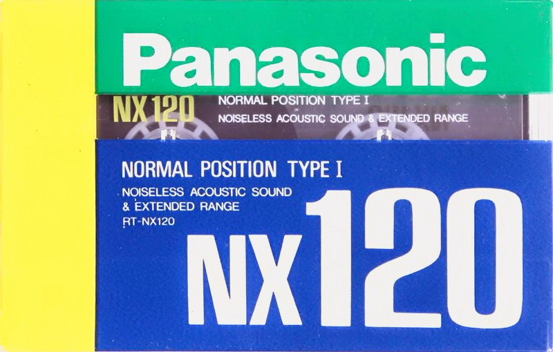 Compact Cassette Panasonic NX 120 "RT-NX120" Type I Normal 1989 Japan