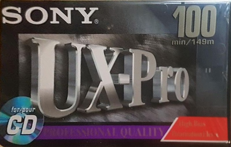 Compact Cassette Sony UX-Pro 100 Type II Chrome 1995 North America