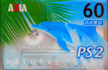 Compact Cassette AXIA PS-II / PS-2 60 "PS2Q 60" Type II Chrome 2002 Japan