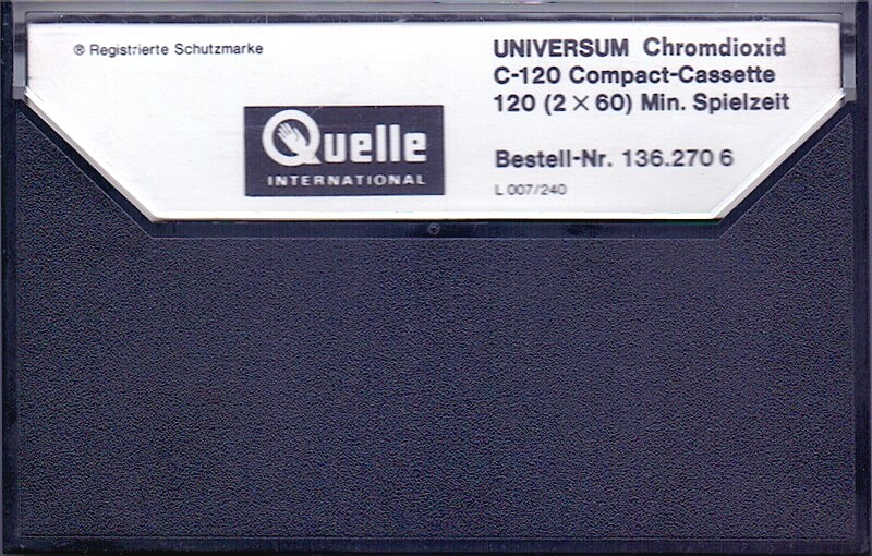 Compact Cassette: Unknown Universum -  120