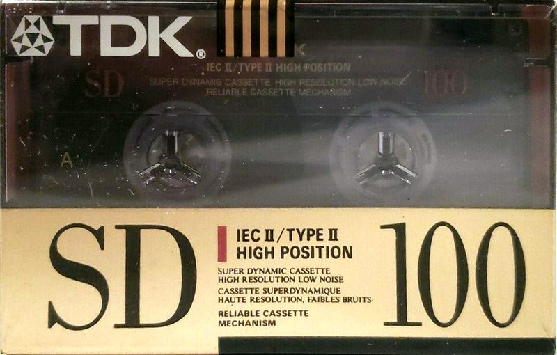 Compact Cassette TDK SD 100 Type II Chrome 1990 North America