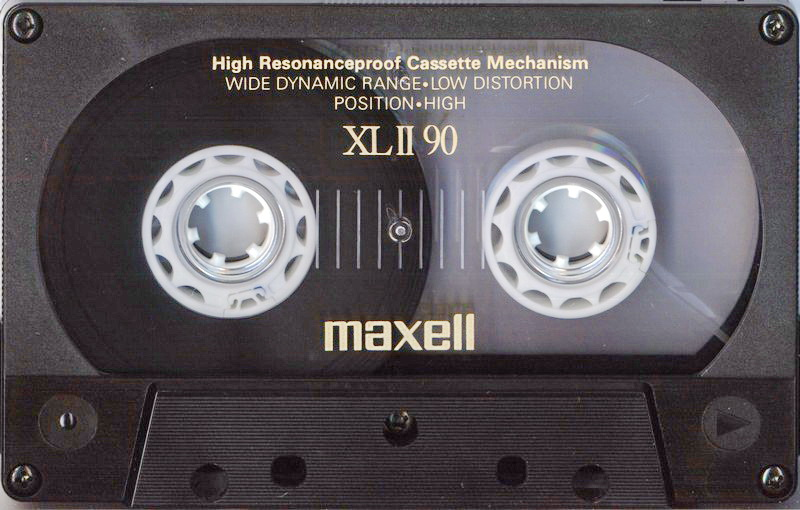 Compact Cassette Maxell XLII 90 Type II Chrome 1986 USA