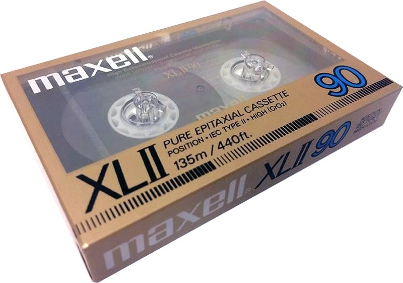 Compact Cassette Maxell XLII 90 Type II Chrome 1986 USA