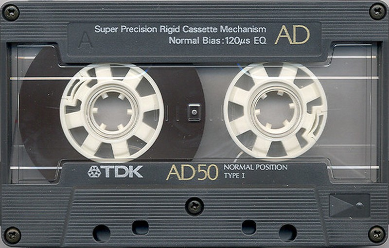 Compact Cassette TDK AD 50 "AD-50K" Type I Normal 1989 Japan