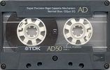 Compact Cassette TDK AD 50 "AD-50K" Type I Normal 1989 Japan