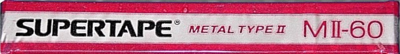 Compact Cassette SUPERTAPE MII 60 Type II Chrome 1988 USA