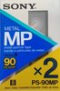 2 pack Sony MP 90 "P5-90MP" Type IV Metal 1987 Europe