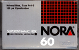 Compact Cassette Nora 60 Type I Normal 1989 Turkey