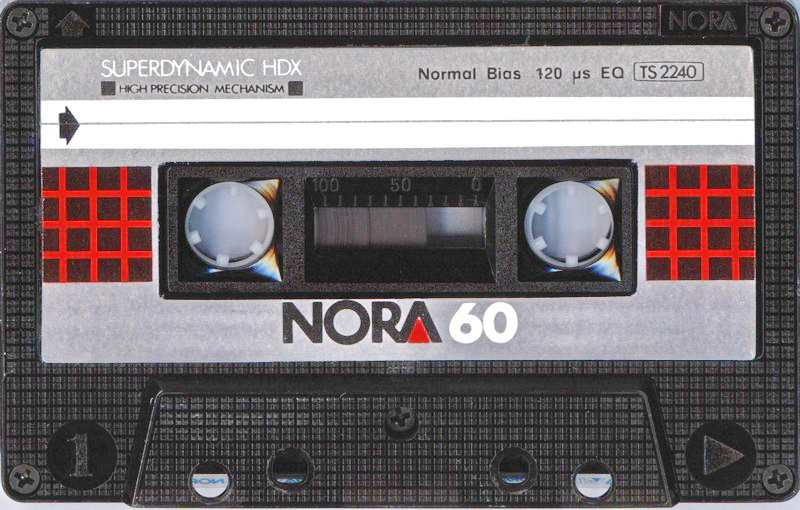Compact Cassette Nora 60 Type I Normal 1989 Turkey