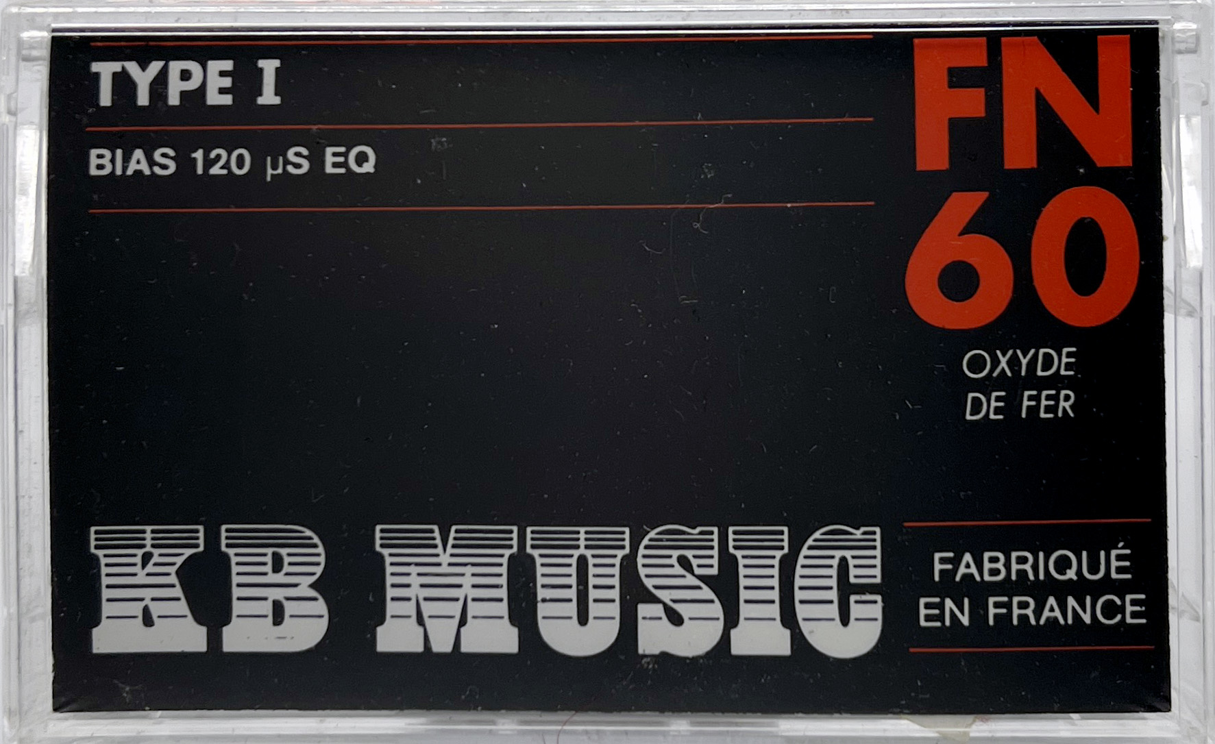 Compact Cassette KB Music FN 60 Type I Normal 1989 France