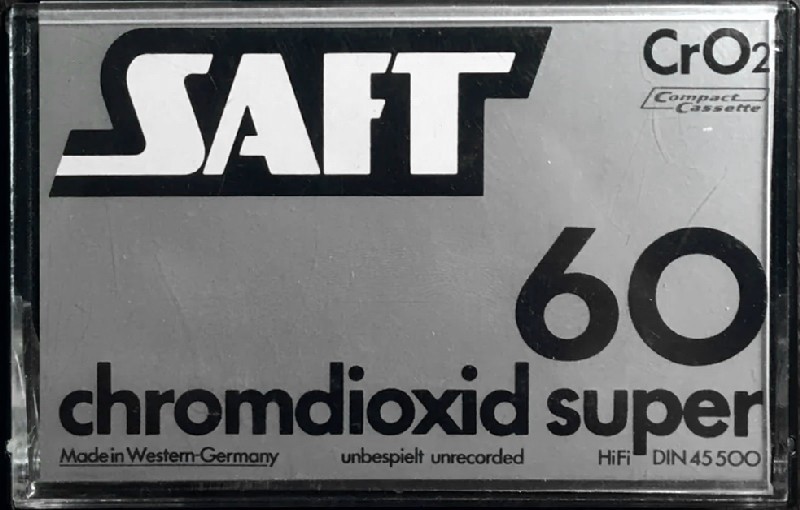 Compact Cassette Saft 60 Type II Chrome 1981 Germany