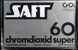 Compact Cassette Saft 60 Type II Chrome 1981 Germany